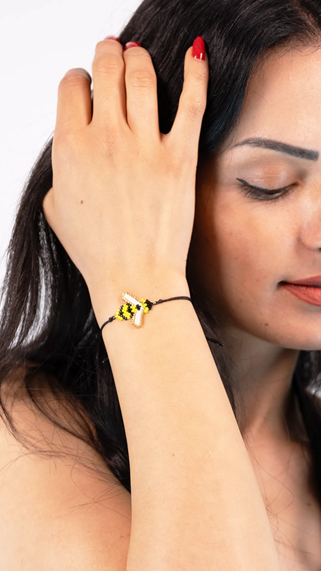 Arı Motifli Miyuki Bileklik